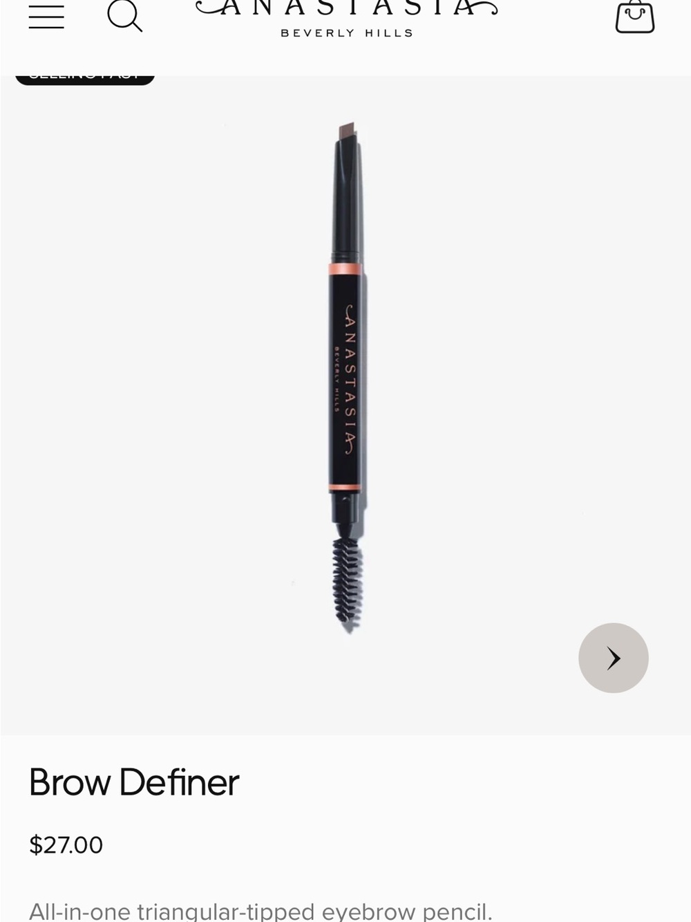 Anastasia Beverly Hills Brow Definer - Taupe (Triangular Tip & Spoolie)